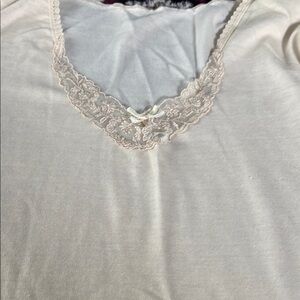Lauren Lorraine Cream Lace Chemise